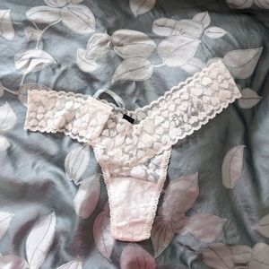 NWT Victoria's Secret Bride "I Do" Collection Wedding Lace Thong